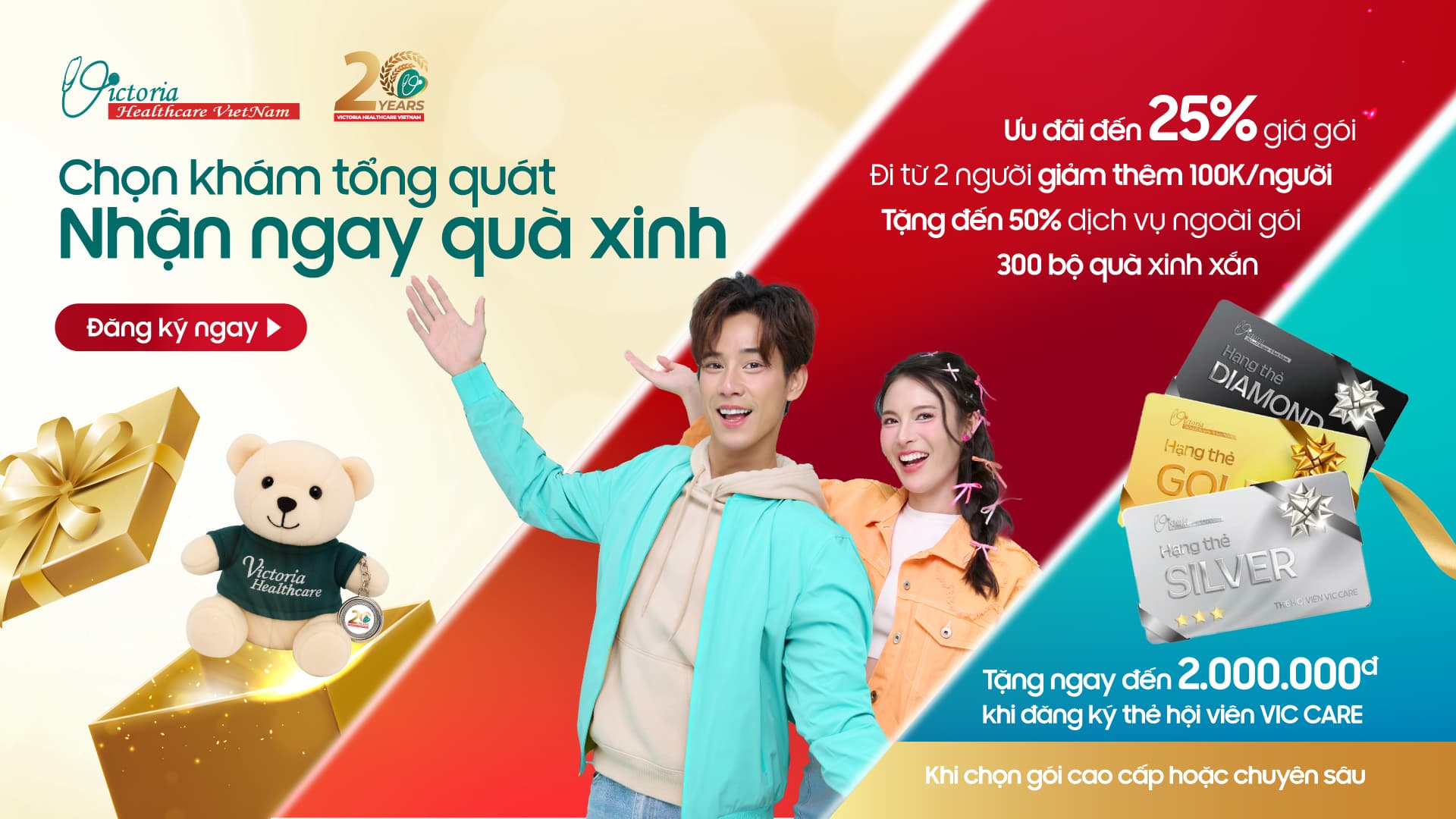 ĐẶC QUYỀN DÀNH RIÊNG KHÁCH HÀNG KHÁM TỔNG QUÁT CHỈ CÓ DỊP KỶ NIỆM 20 NĂM