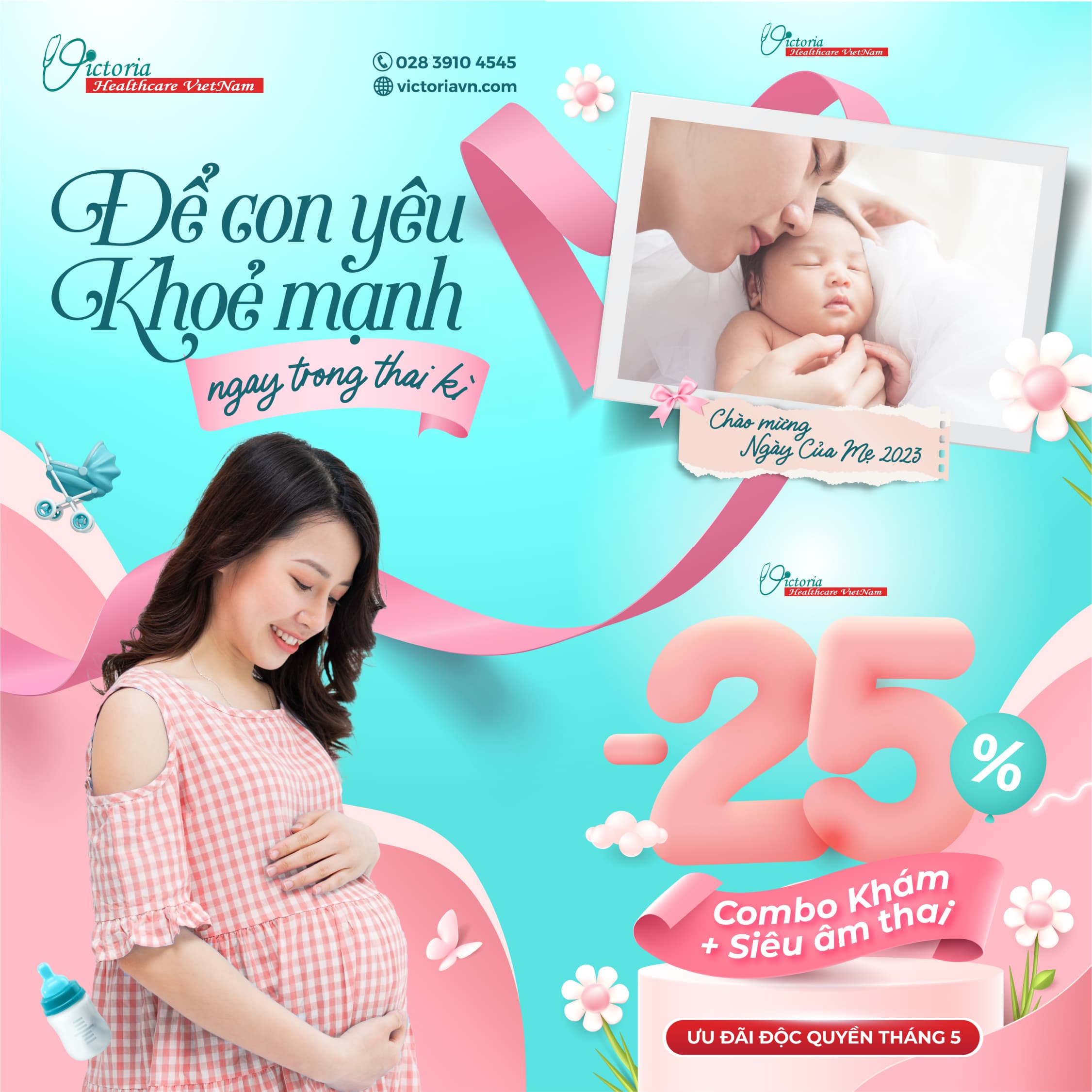 ƯU ĐÃI THÁNG 5: THAI KỲ AN TOÀN - MẸ BẦU AN NHÀN HƠN