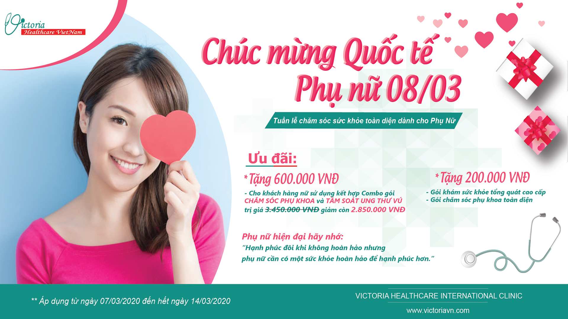Chúc mừng Quốc tế Phụ Nữ 08/03