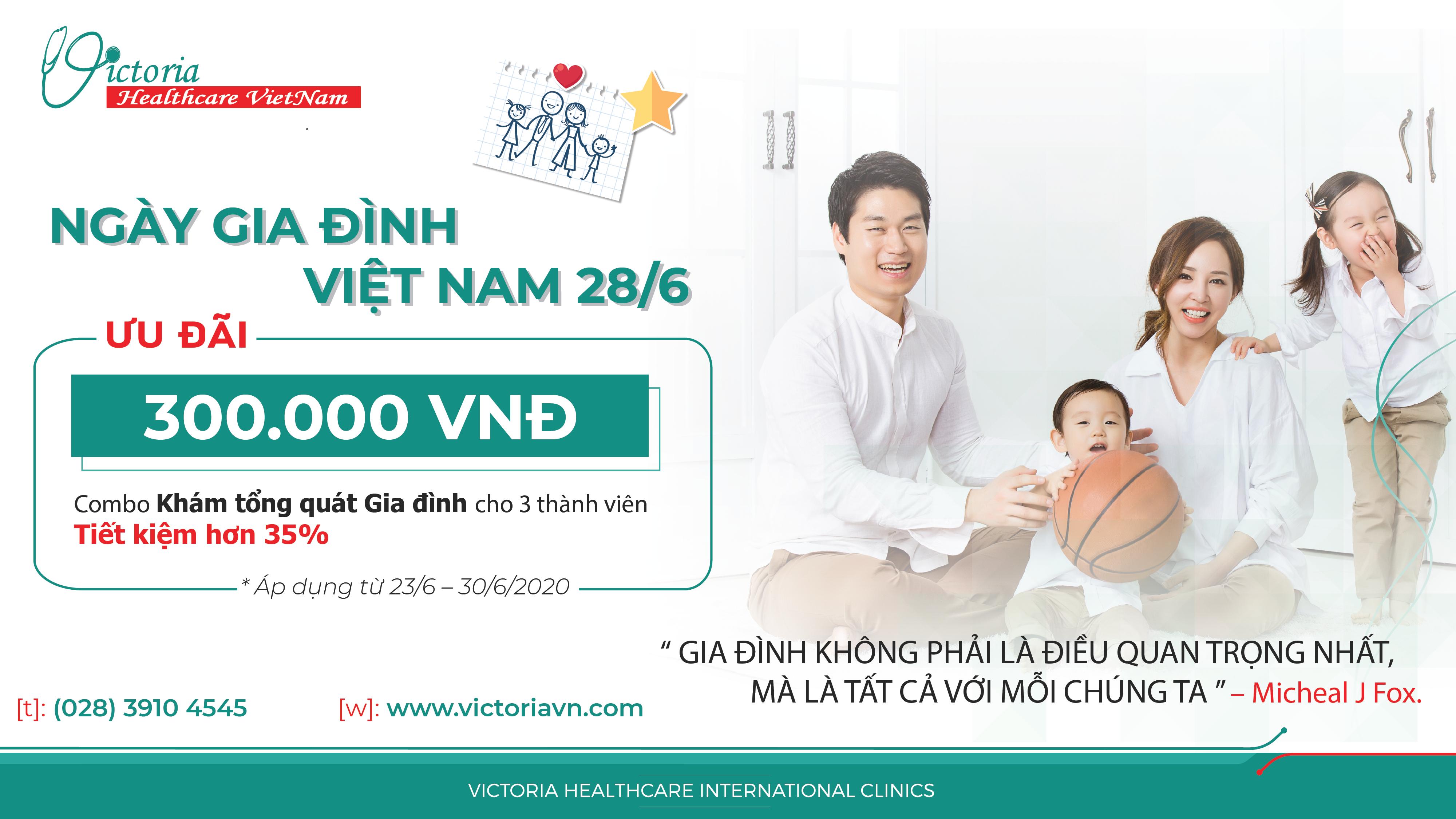 Ưu đãi Khám tổng quát gia đình cho 3 thành viên tiết kiệm đến 35%