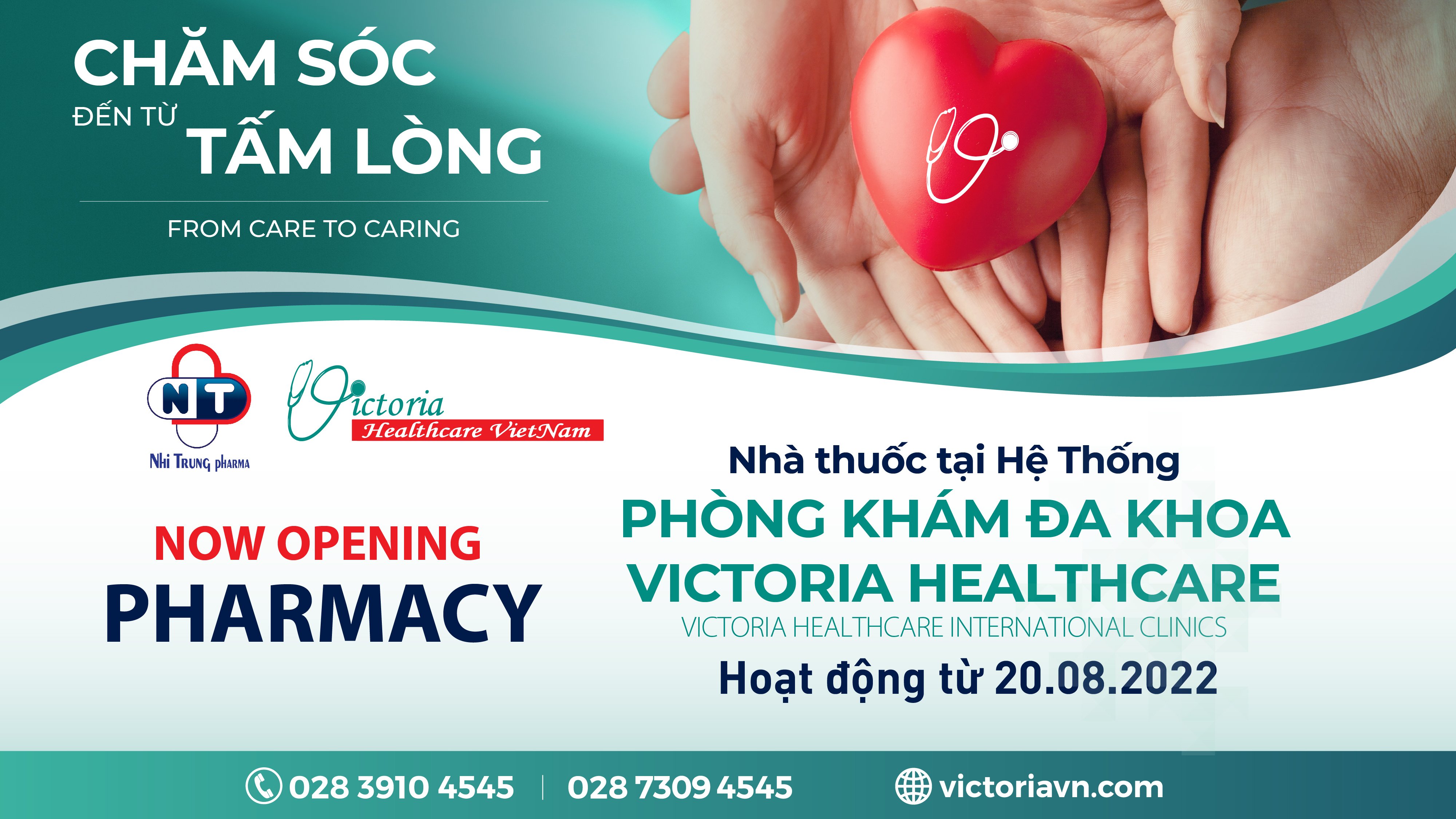 [THÔNG BÁO] NHÀ THUỐC CHÍNH THỨC HOẠT ĐỘNG TẠI PHÒNG KHÁM VICTORIA HEALTHCARE 