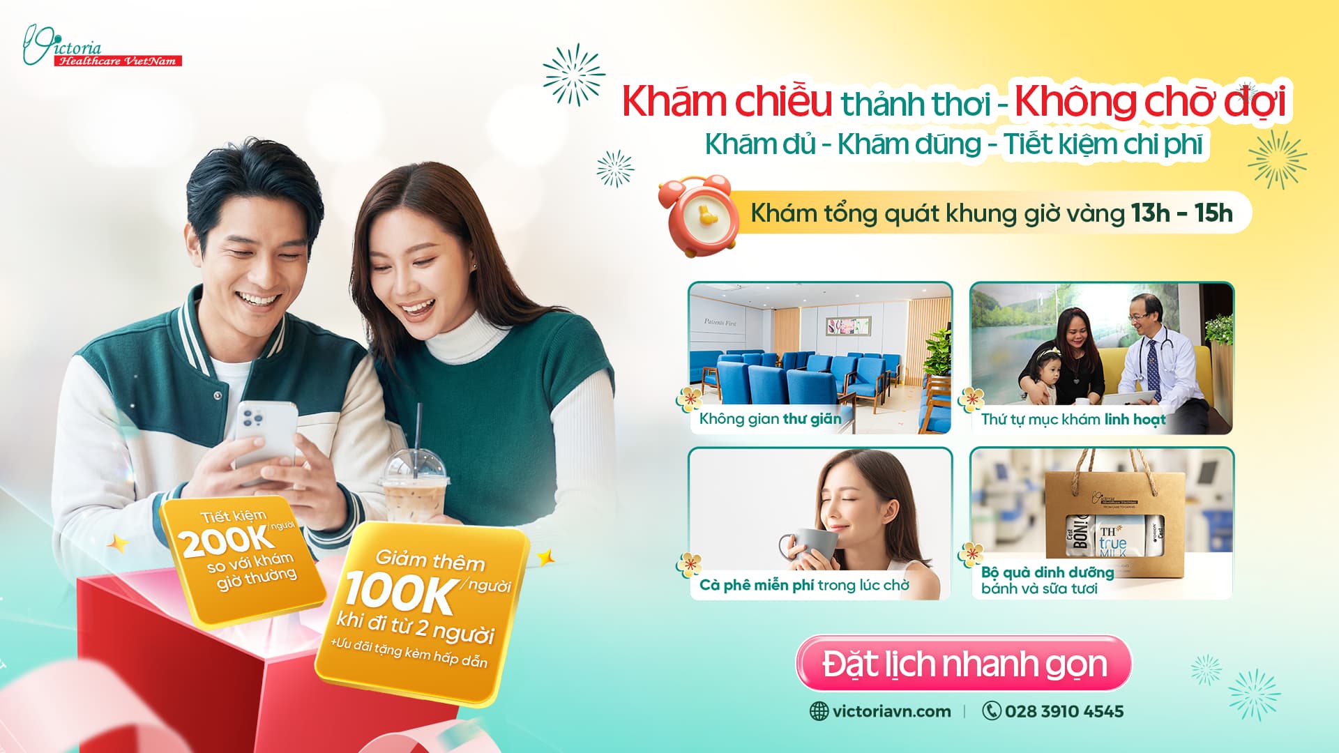 KHÁM TỔNG QUÁT GIỜ VÀNG TẠI VICTORIA HEALTHCARE: TIẾT KIỆM HƠN, THẢNH THƠI HƠN