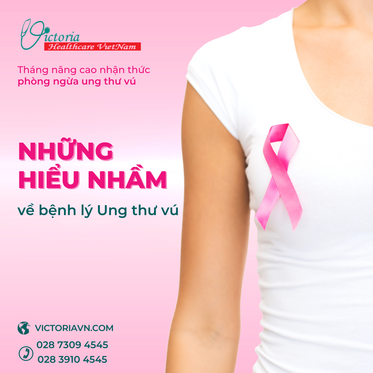 NHỮNG HIỂU NHẦM về bệnh lý Ung thư vú