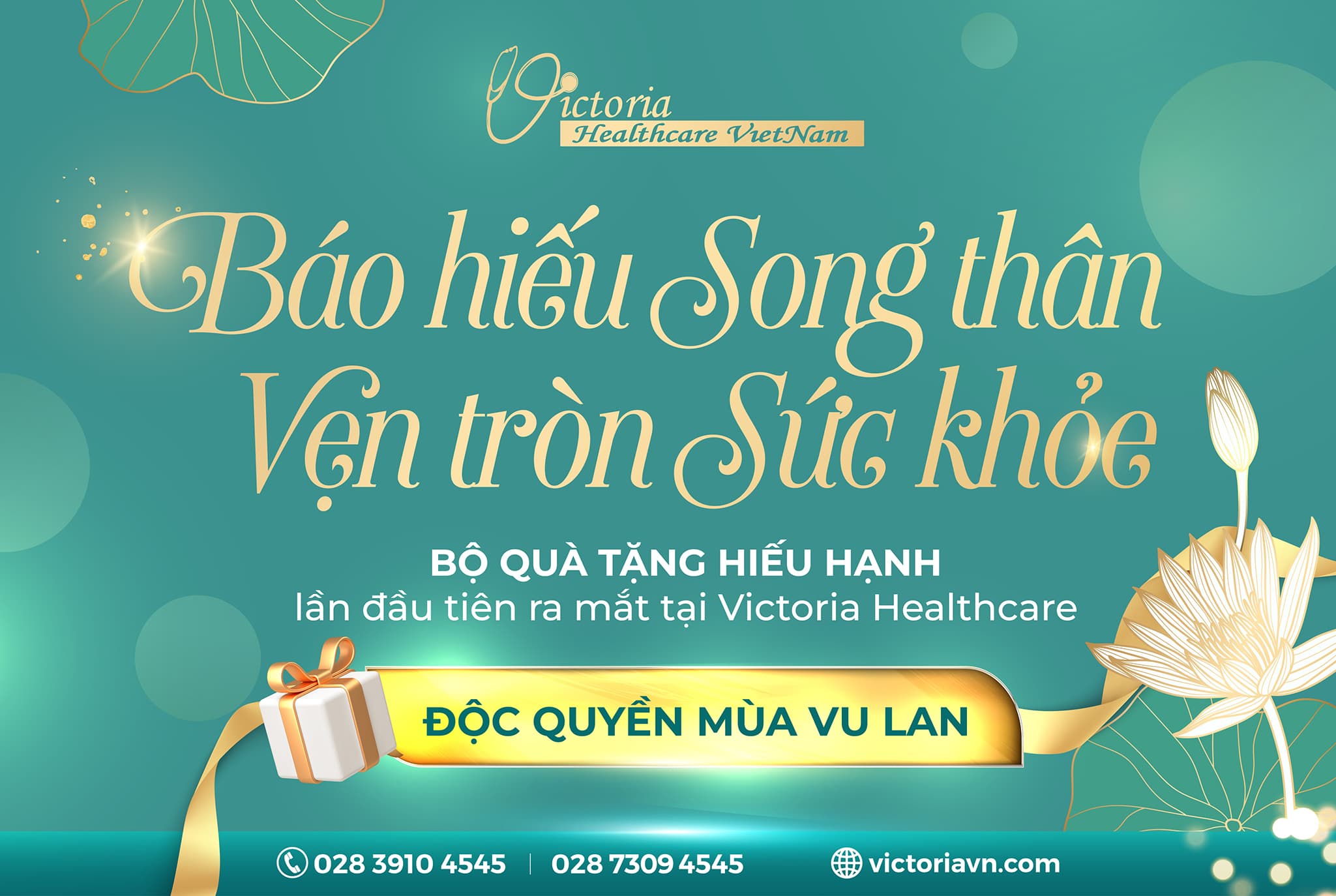 BỘ QUÀ HIẾU HẠNH - QUYỀN LỢI ƯU ĐÃI SIÊU KHỦNG LẦN ĐẦU TIÊN TẠI VICTORIA HEALTHCARE