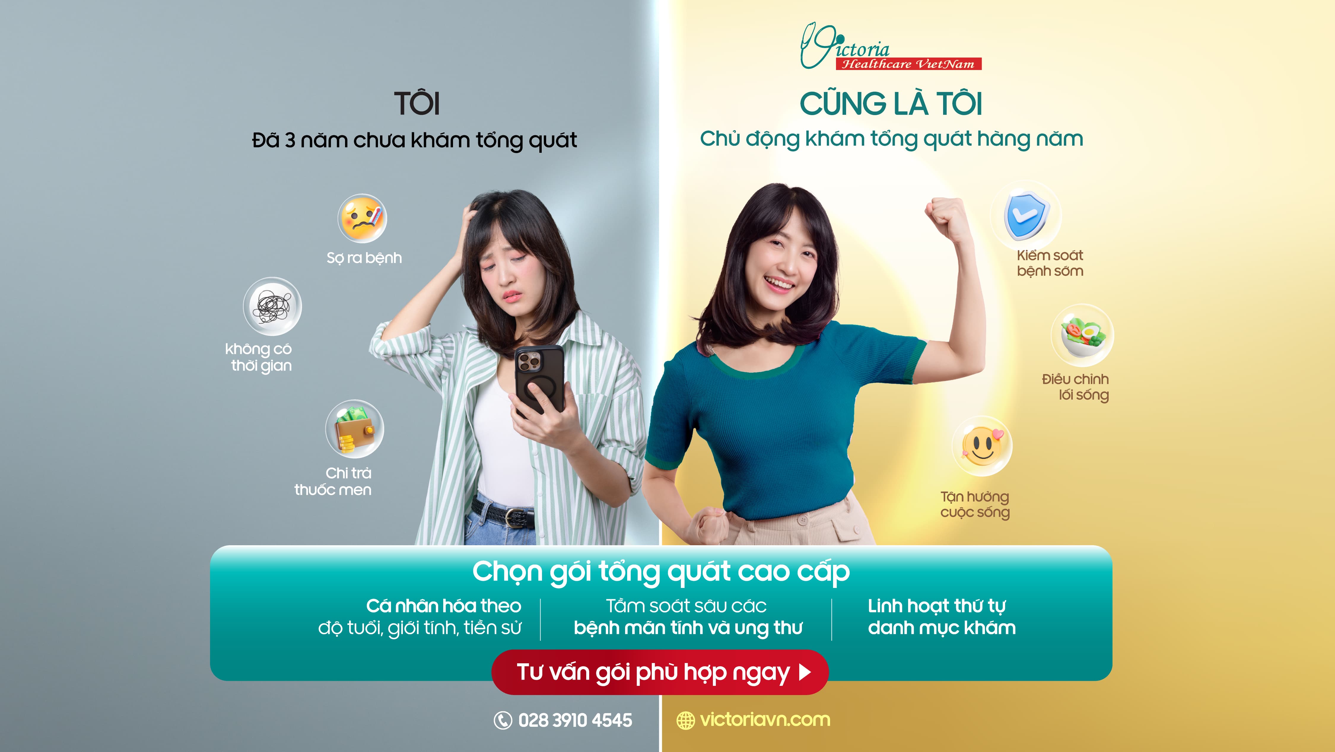 CŨNG LÀ BẠN - NHƯNG KHÁC NHAU Ở MỘT QUYẾT ĐỊNH: KHÁM HAY CHỜ ?