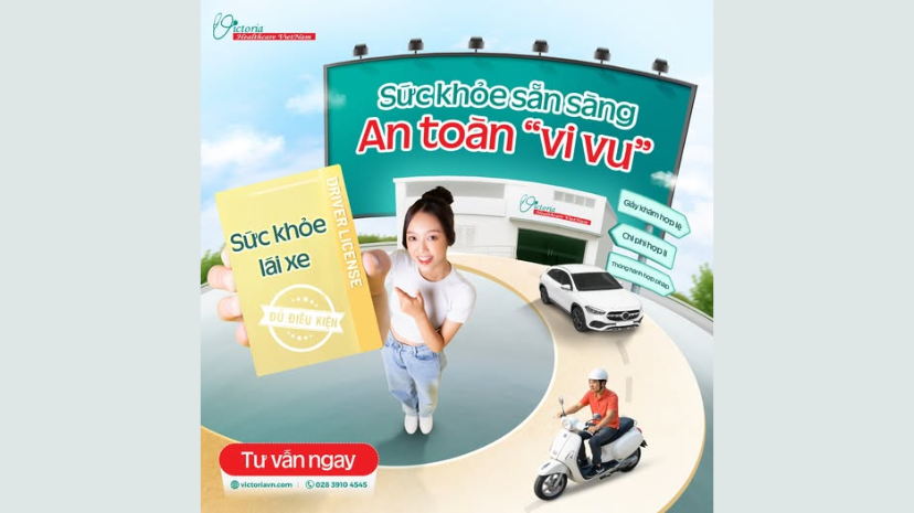 DỊCH VỤ KHÁM SỨC KHỎE CẤP GIẤY PHÉP LÁI XE TẠI VICTORIA HEALTCARE