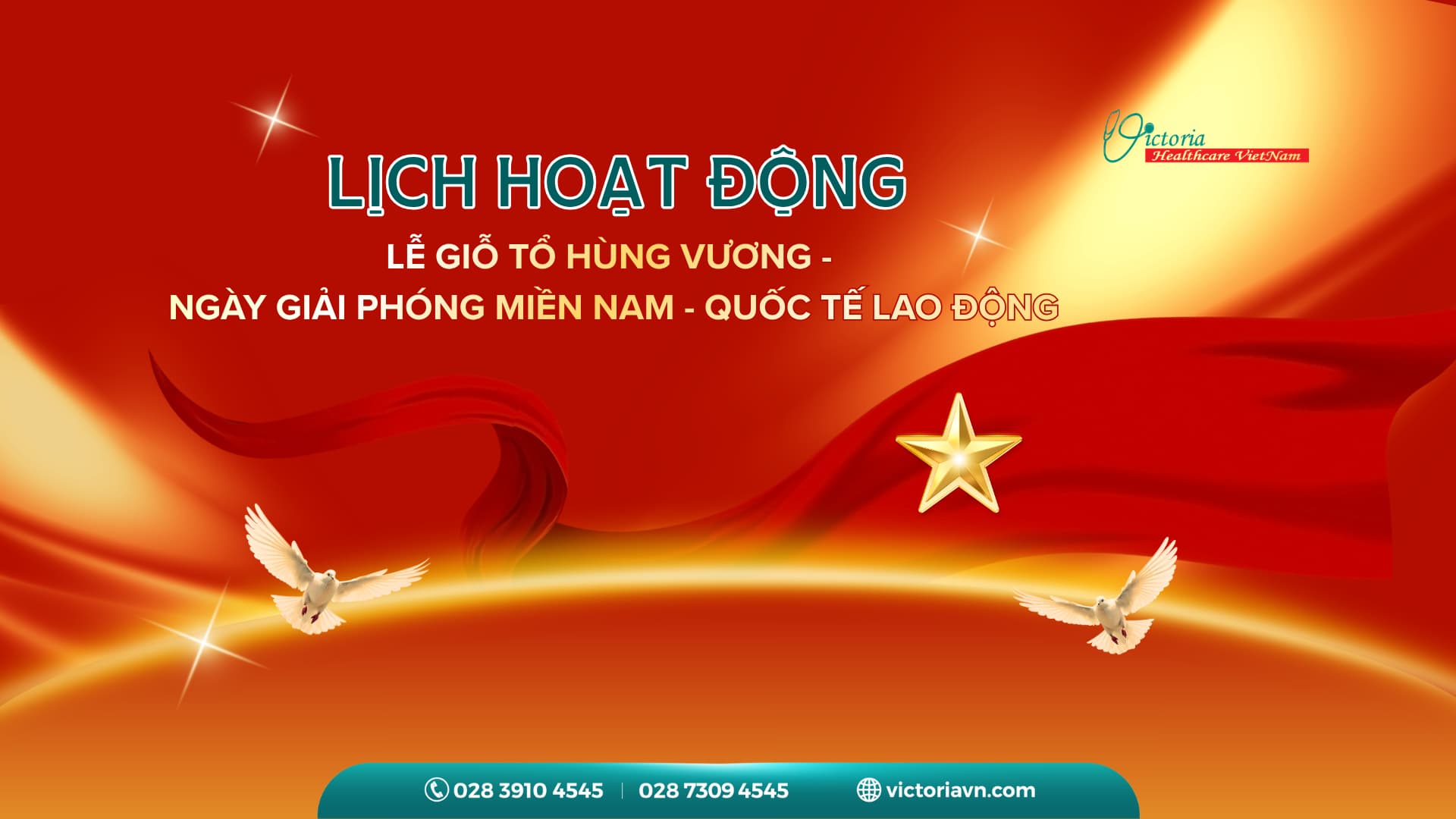 THÔNG BÁO: LỊCH HOẠT ĐỘNG PHÒNG KHÁM DỊP LỄ GIỖ TỔ HÙNG VƯƠNG - 30/04 - 01/05/2026