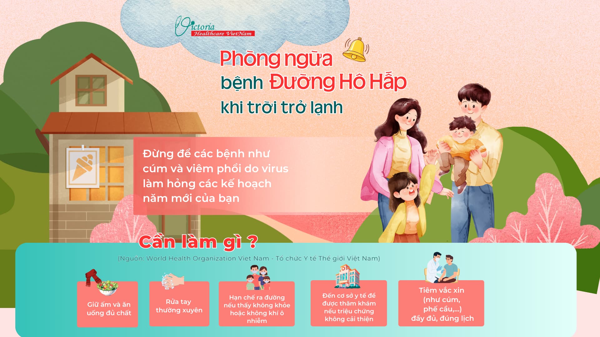 05 ĐIỀU CẦN LÀM ĐỂ PHÒNG NGỪA BỆNH ĐƯỜNG HÔ HẤP KHI TRỜI LẠNH 