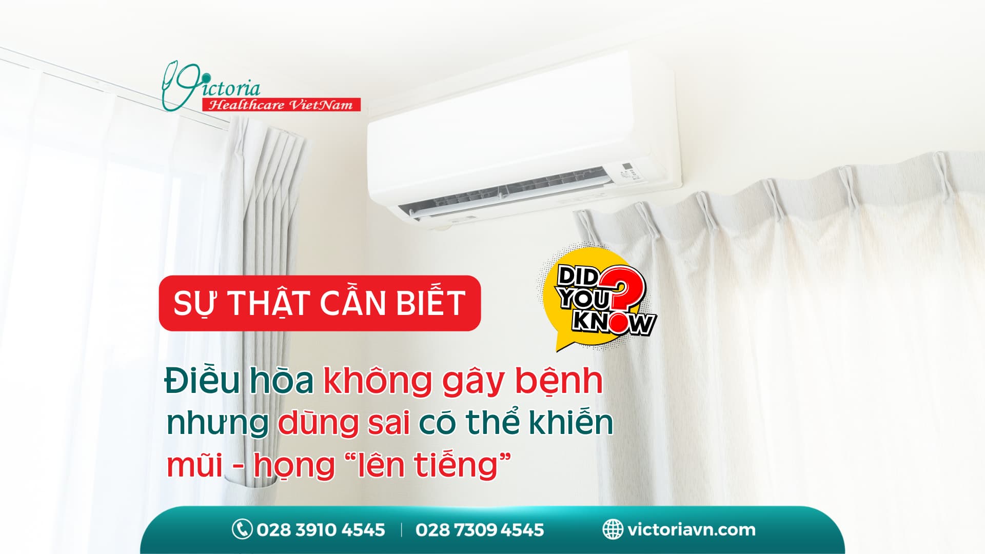 SỬ DỤNG ĐIỀU HÒA THƯỜNG XUYÊN DỄ GÂY VIÊM HỌNG, VIÊM XOANG: ĐÚNG HAY SAI? 