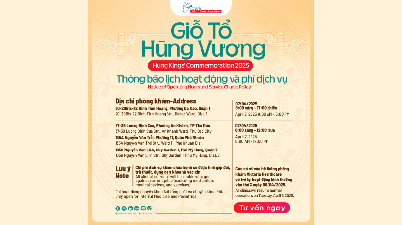 THÔNG BÁO LỊCH HOẠT ĐỘNG GIỖ TỔ HÙNG VƯƠNG 2025