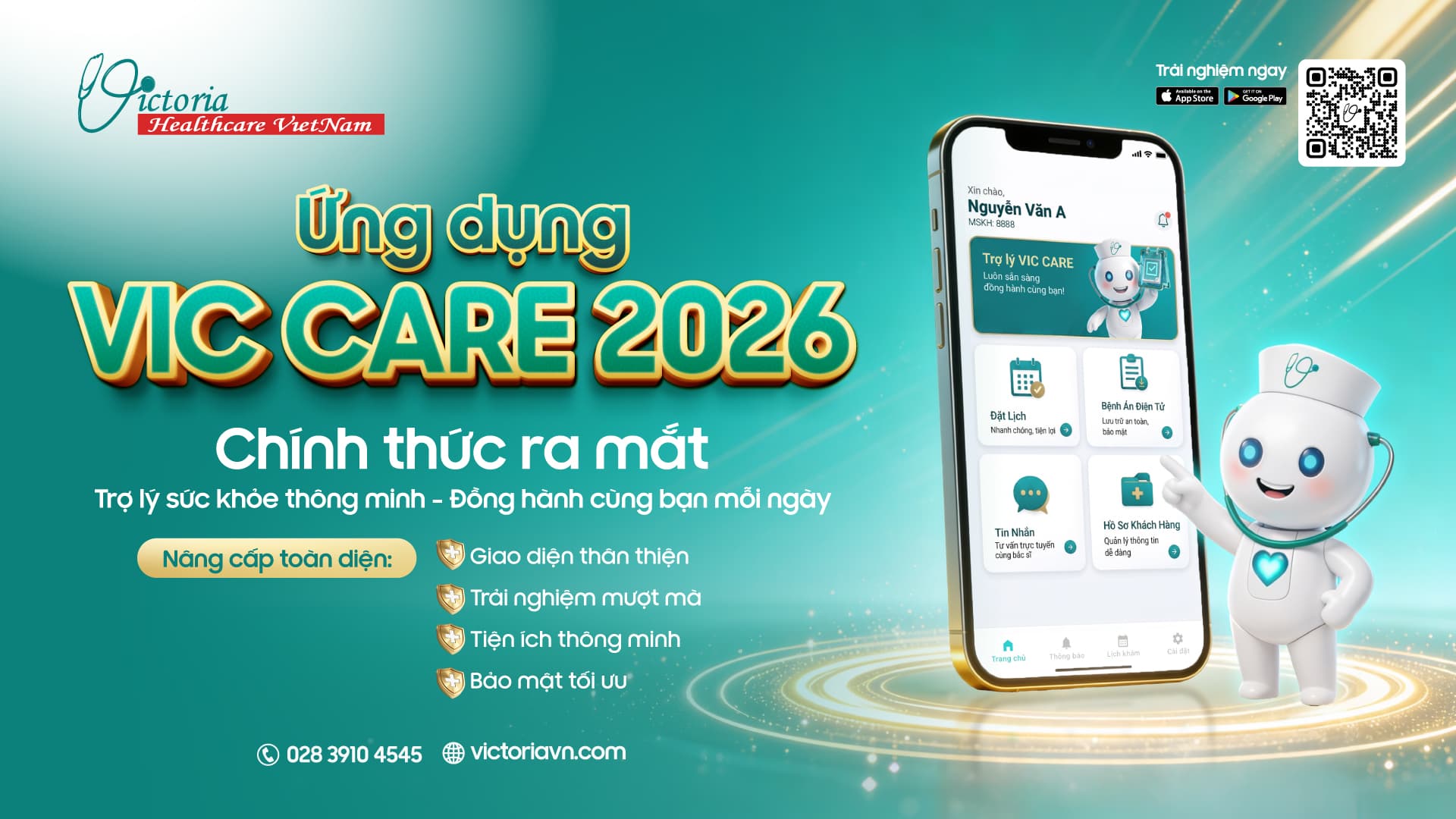ỨNG DỤNG VIC CARE 2026 ? PHIÊN BẢN NÂNG CẤP CHO TRẢI NGHIỆM CHĂM SÓC SỨC KHỎE HIỆN ĐẠI