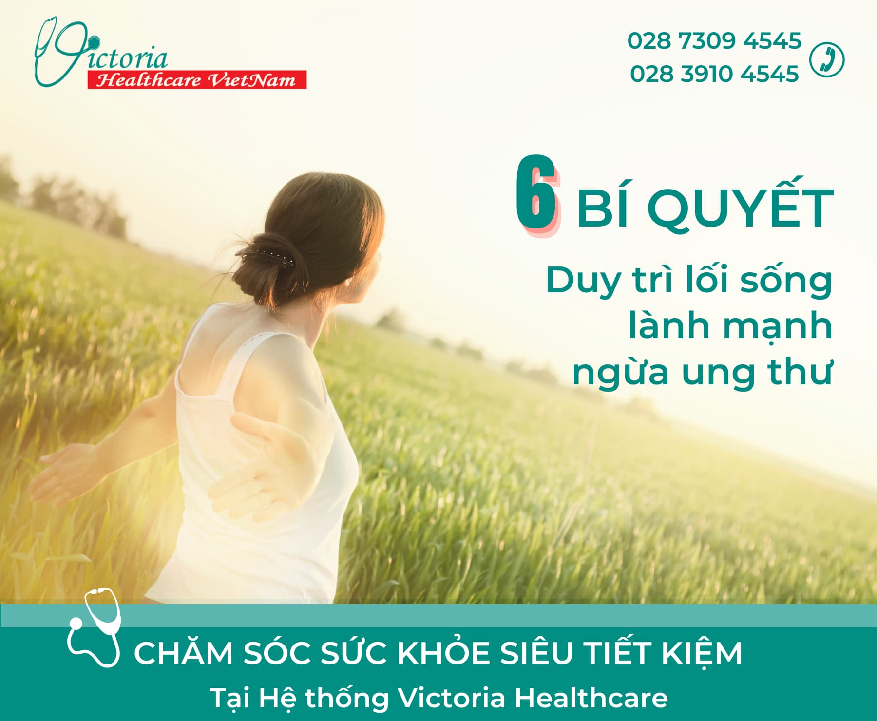 6 BÍ QUYẾT DUY TRÌ LỐI SỐNG LÀNH MẠNH NGĂN NGỪA UNG THƯ