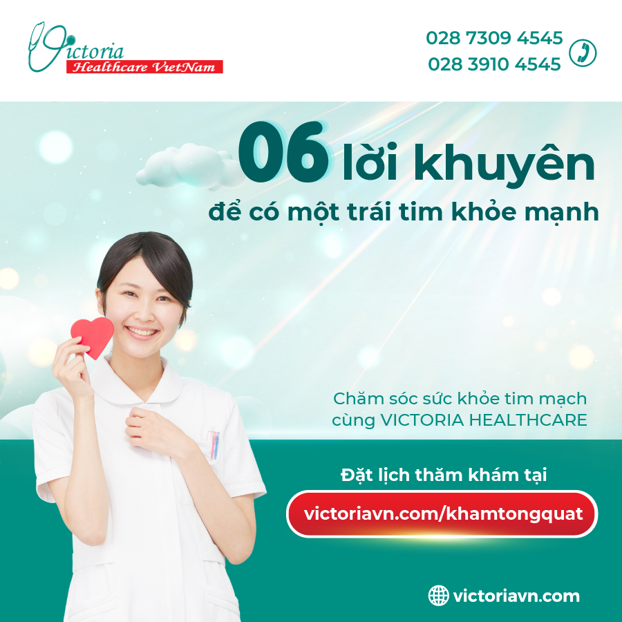 06 LỜI KHUYÊN ĐỂ CÓ MỘT TRÁI TIM KHỎE MẠNH