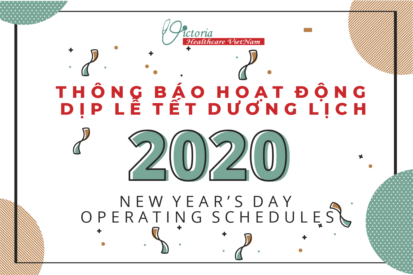 THÔNG BÁO HOẠT ĐỘNG DỊP LỄ TẾT DƯƠNG LỊCH 2020 